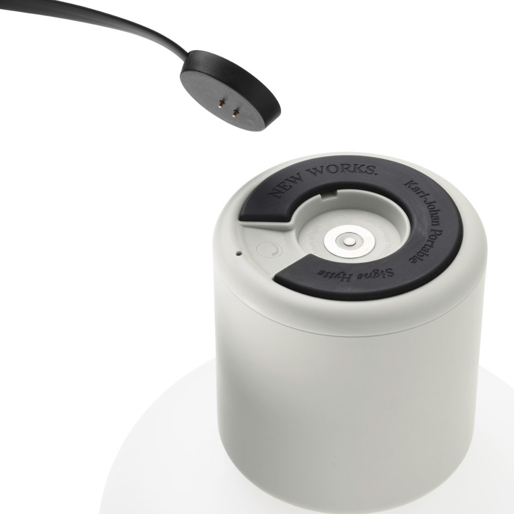 Karl Johan Portable Lamp - Modern LED Desk Light in Light Grey for Home Office, Bedroom & Study | Adjustable & Energy-Efficient Lighting Solution