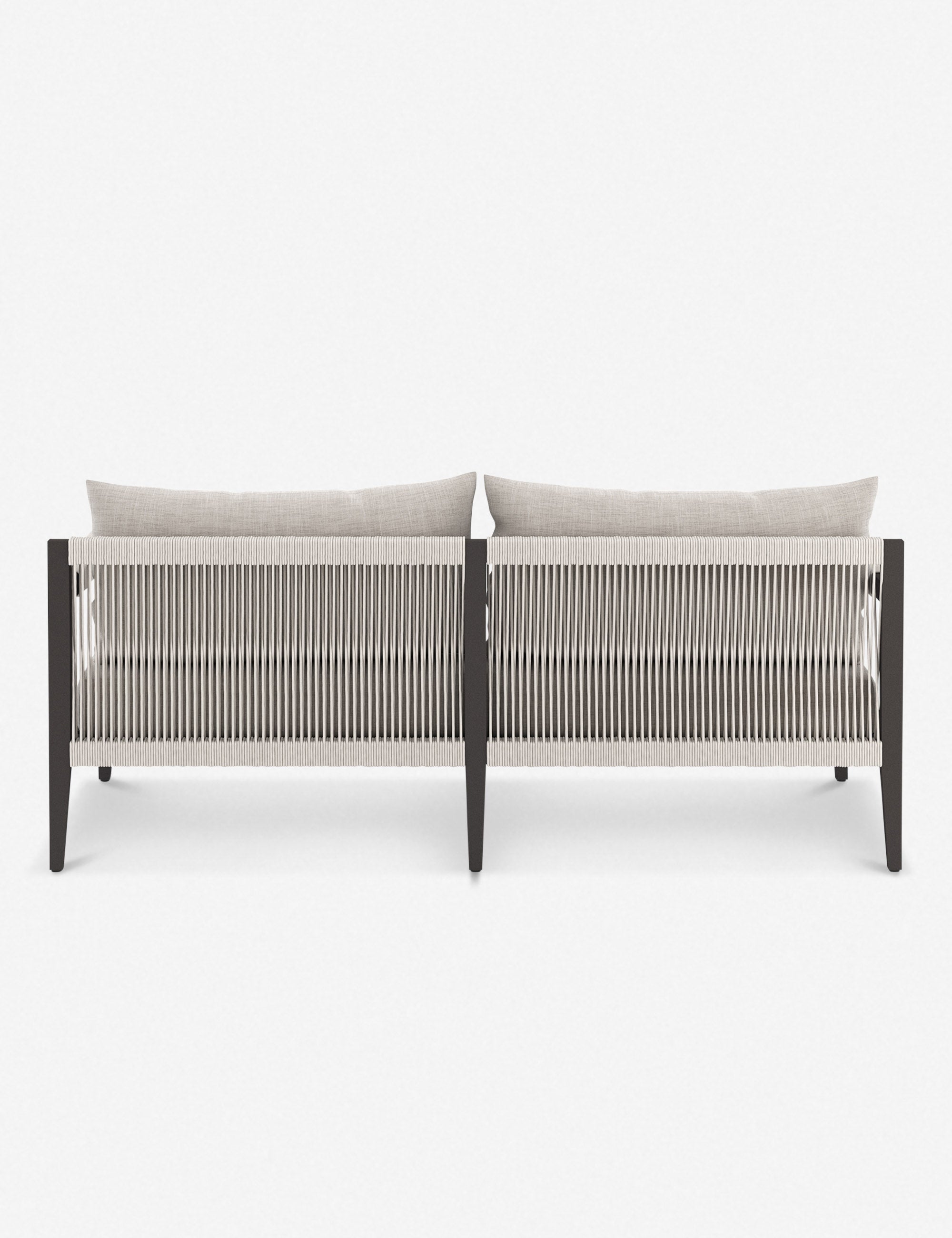 Cadenza Indoor Outdoor Metal Sofa - Durable Patio Furniture for Garden, Balcony, and Poolside Relaxation