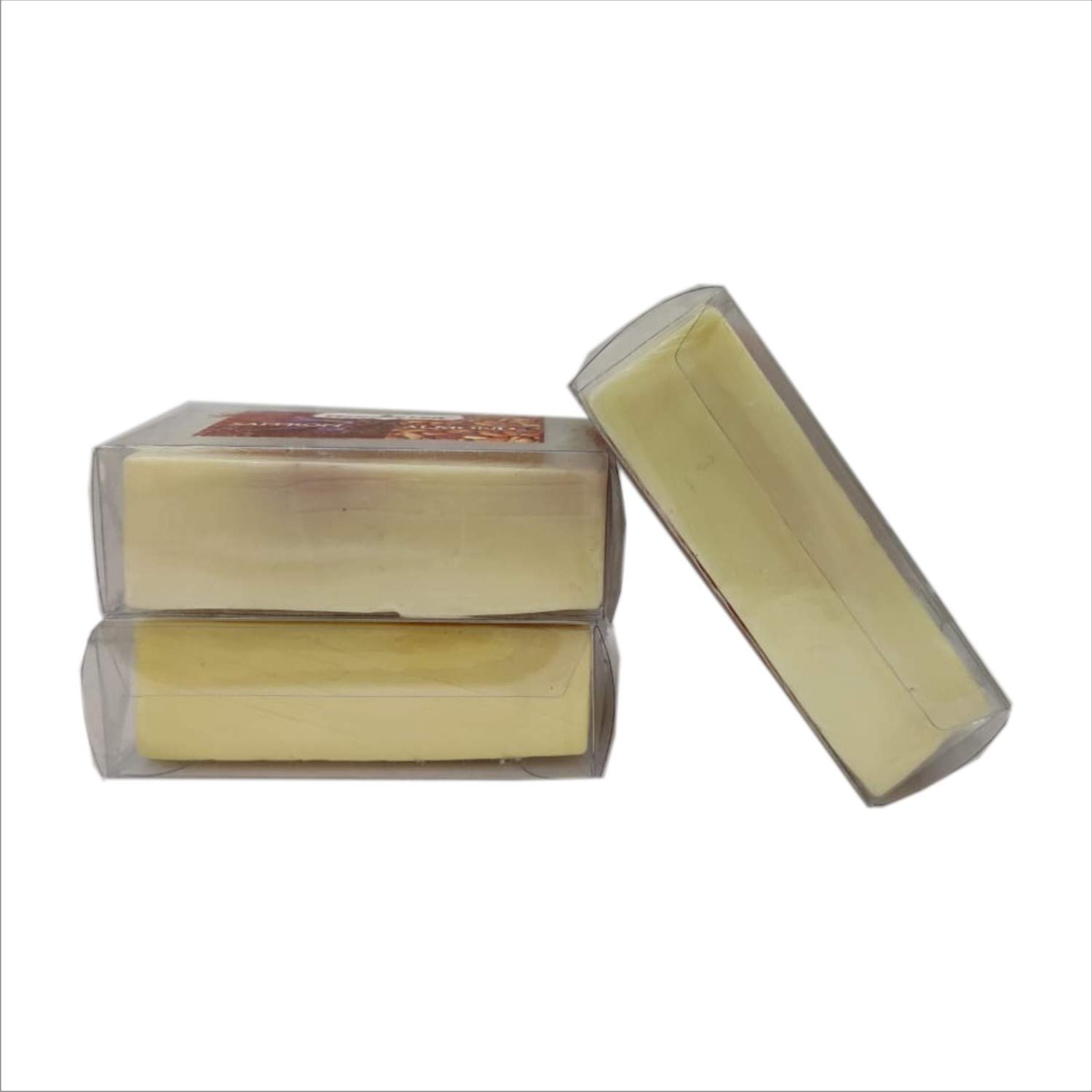 Natures Hut Premium Saffron Almond Handmade Soap Bars (125g, Pack of 3) - All Natural, Organic Skincare for Dry & Sensitive Skin - Perfect for Daily Face & Body Cleansing, Gift Sets