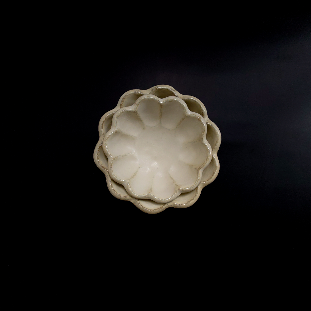 Rinka Bowl - 10.5 cm Ceramic Rice Bowl Set of 4 (4 Colors) - Perfect for Asian Cuisine, Soup, Salad & Home Dining