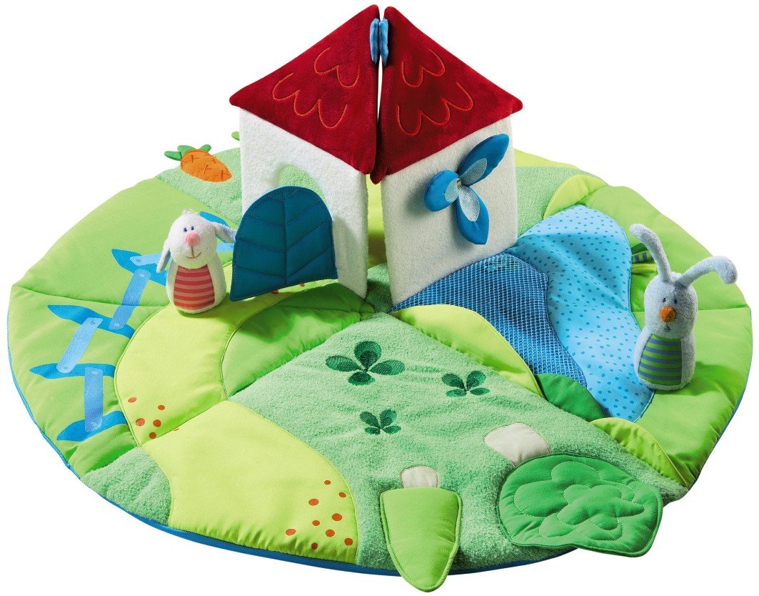HABA Discoverer's Meadow Play Rug - Soft Educational Activity Mat for Kids | Perfect for Nursery, Playroom & Daycare Floor Playtime