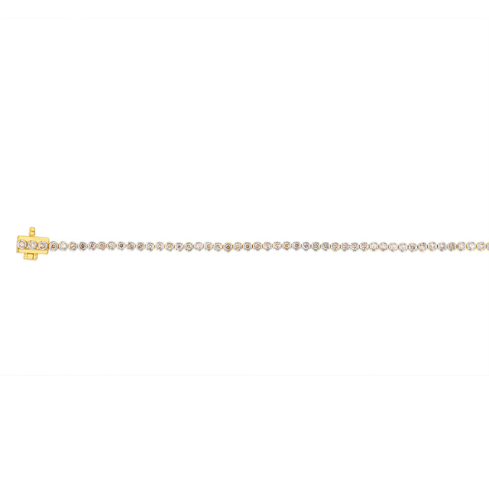 1 Carat Diamond Tennis Bracelet in 9K Yellow Gold | Elegant Jewelry for Women | Perfect for Weddings, Anniversaries & Special Occasions