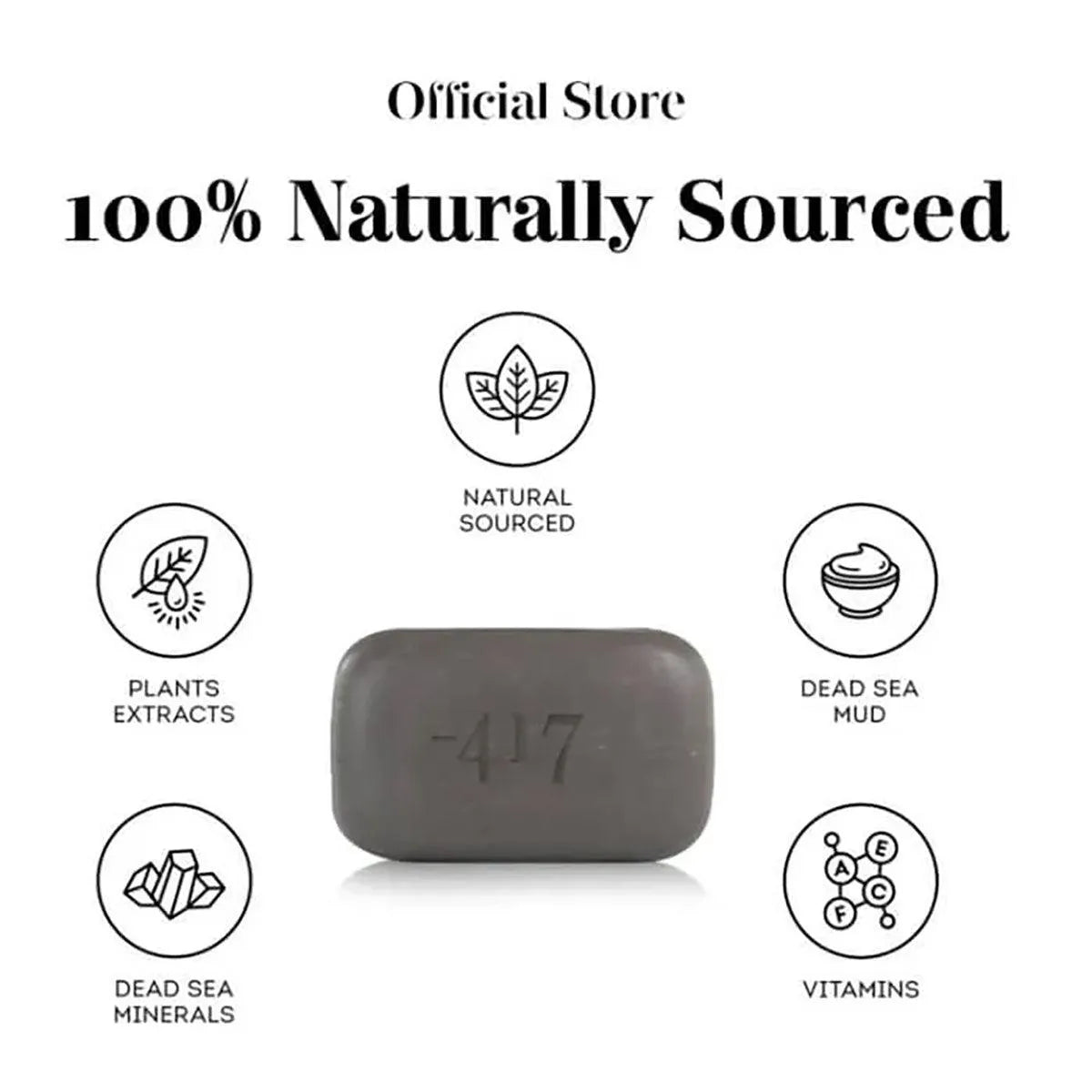 Minus417 Ultra Deep Mattifying Cleansing Mud Soap for Face & Body - Oil Control & Pore Refining - Perfect for Oily & Acne-Prone Skin - Daily Skincare & Shower Essential