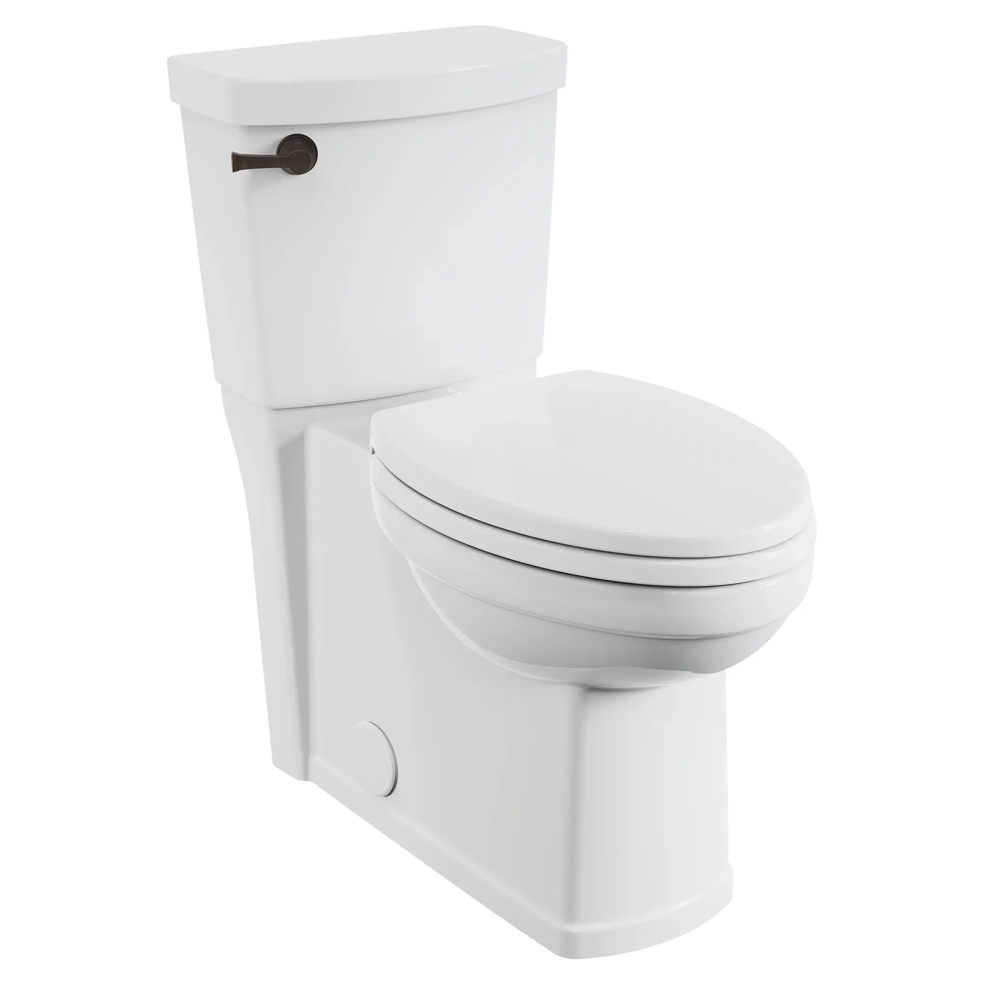 Estate® Skirted Two-Piece 1.28 GPF/4.8 LPF Elongated Toilet with Soft-Close Seat - Water Efficient Chair Height Bathroom Toilet for Modern Homes & Commercial Spaces