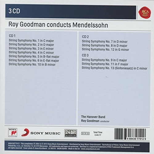 Roy Goodman Conducts Mendelssohn String Symphonies | Classical Music CD | Perfect for Home Listening & Music Enthusiasts