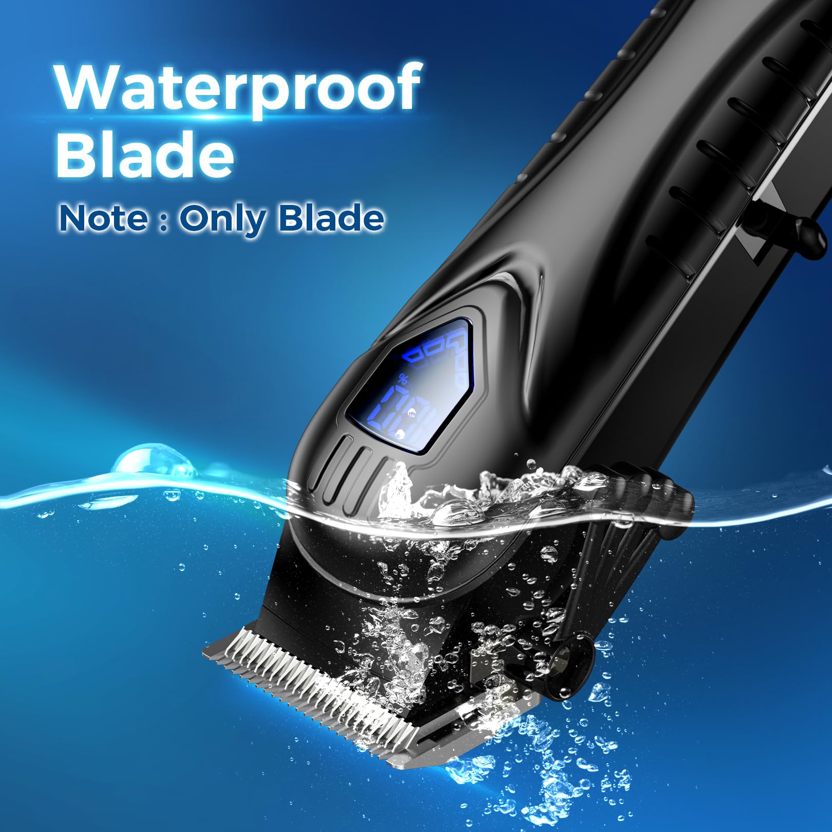 Professional Cordless Hair Clippers for Men & Women - Low Noise Hair Cutting Kit with 10 Guide Combs, LED Display, 5H Beard Trimmer & Barber Scissors Set - Perfect for Home Haircuts, Salon Styling & Grooming Gifts