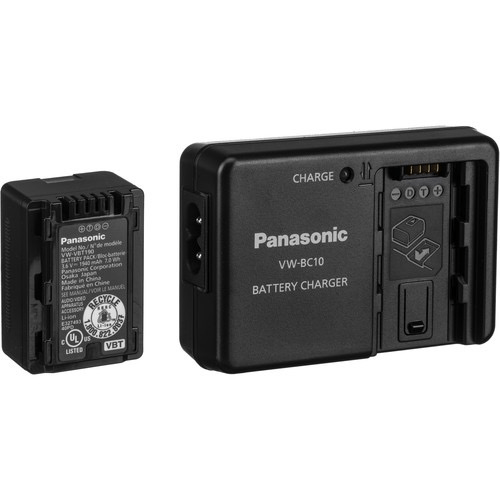 Panasonic VW PWPK Rechargeable Battery and AC Charger Kit for Camcorders - Power Your Sony, Canon & JVC Camcorders - Perfect for Travel Vlogging, Wedding Filming & Outdoor Shooting