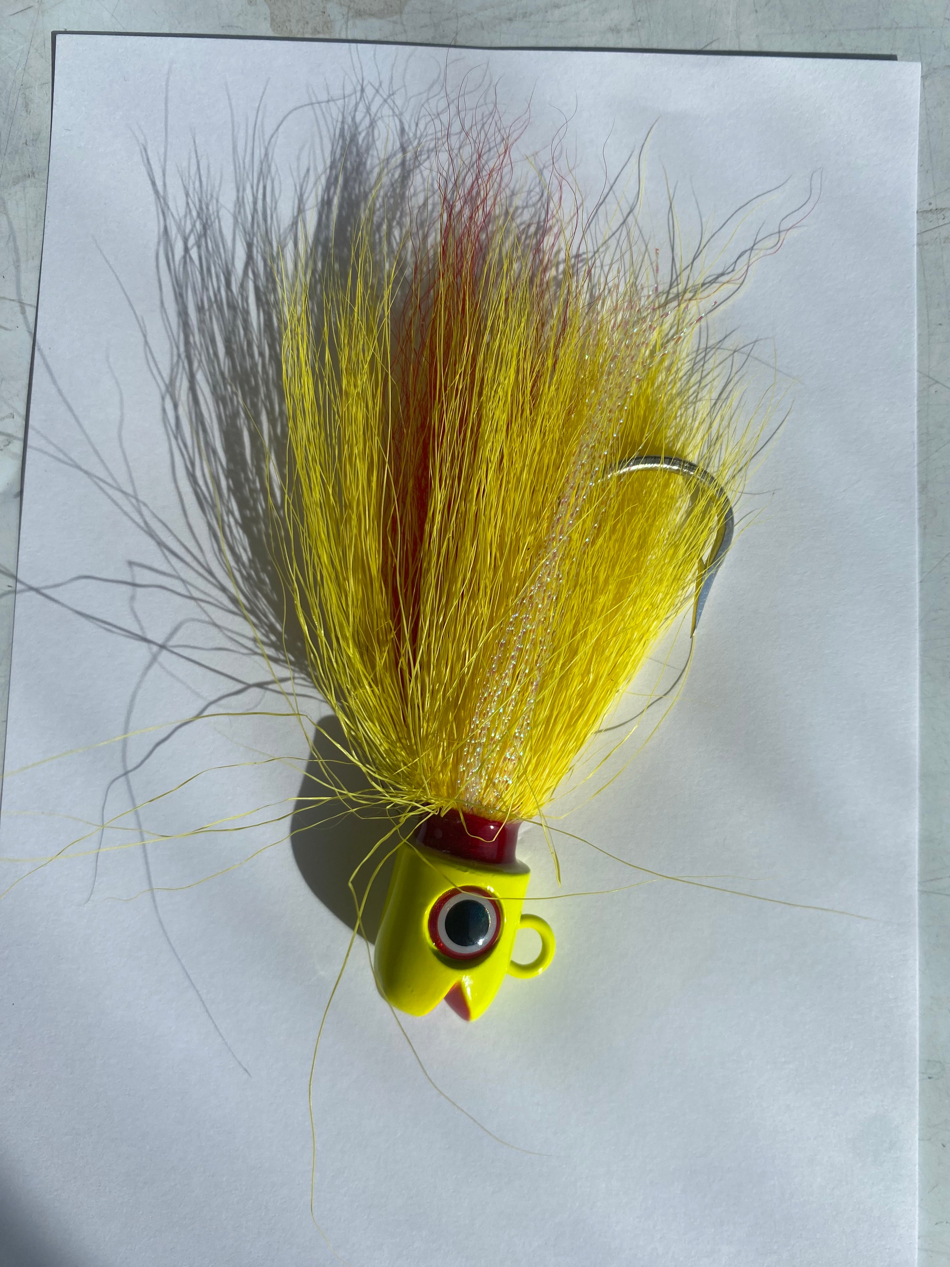 John Skinner Smiling Bill Bucktails by S&S - Premium Fishing Lures for Saltwater & Freshwater - Perfect for Striped Bass, Fluke, and Inshore Fishing