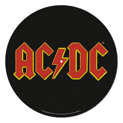 Premium AC/DC Logo Slipmat for Turntables - Perfect for Vinyl Record Players & DJ Equipment - Ideal for Music Lovers & Collectors