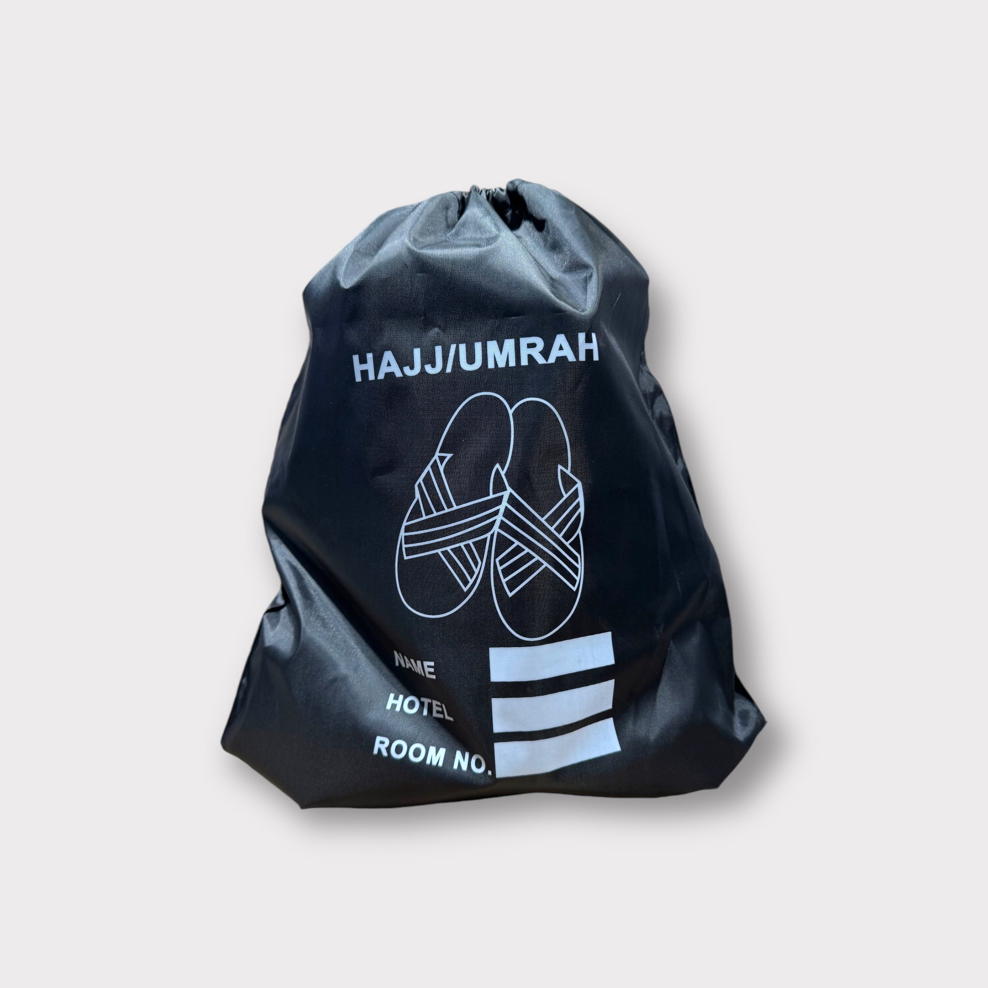 Hajj Umrah Drawstring Bag - Lightweight Travel Backpack for Pilgrimage, Hajj Essentials, Islamic Events & Daily Use
