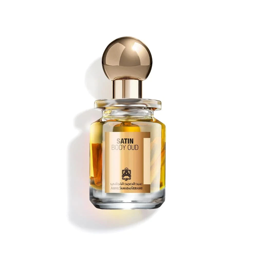Premium Satin Body Oud Perfume Oil 30ml - Long-Lasting Arabian Fragrance for Women & Men - Perfect for Date Nights, Special Occasions & Daily Wear