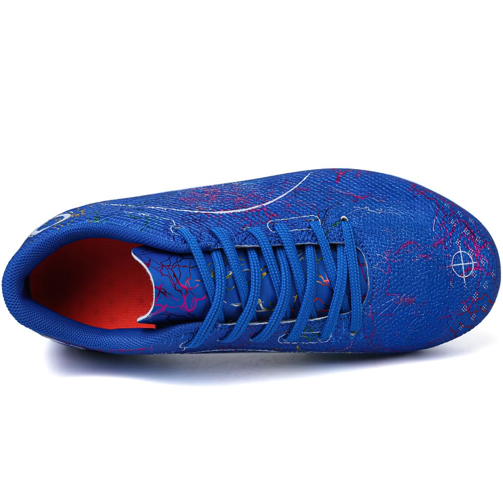 Youth Soccer Shoes for Boys & Girls - Firm Ground Turf Sneakers for Outdoor Training