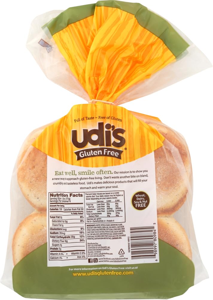 Gluten Free Whole Grain Bagels - Pack of 8 | Healthy Breakfast & Snack | Perfect for Keto, Vegan & Celiac Diets | Great for Toasting, Sandwiches & On-the-Go Meals