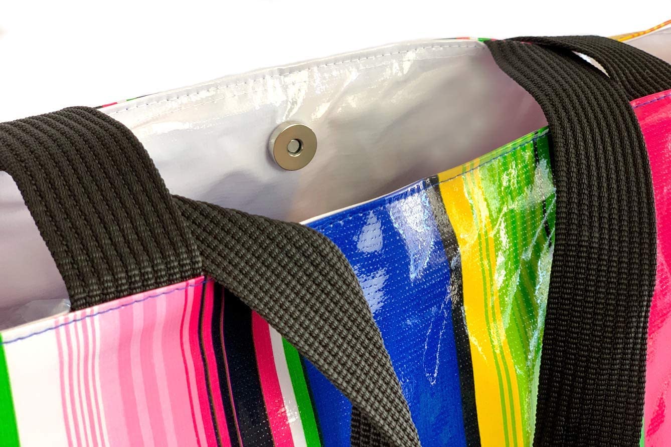 Alux Waterproof Tote Bag for Women - Large Durable Eco-Friendly Handbag for Work, Gym, Beach & Travel - Easy Clean Reusable Shopping Bag (Perfect for Commuting, Yoga Class & Weekend Getaways)