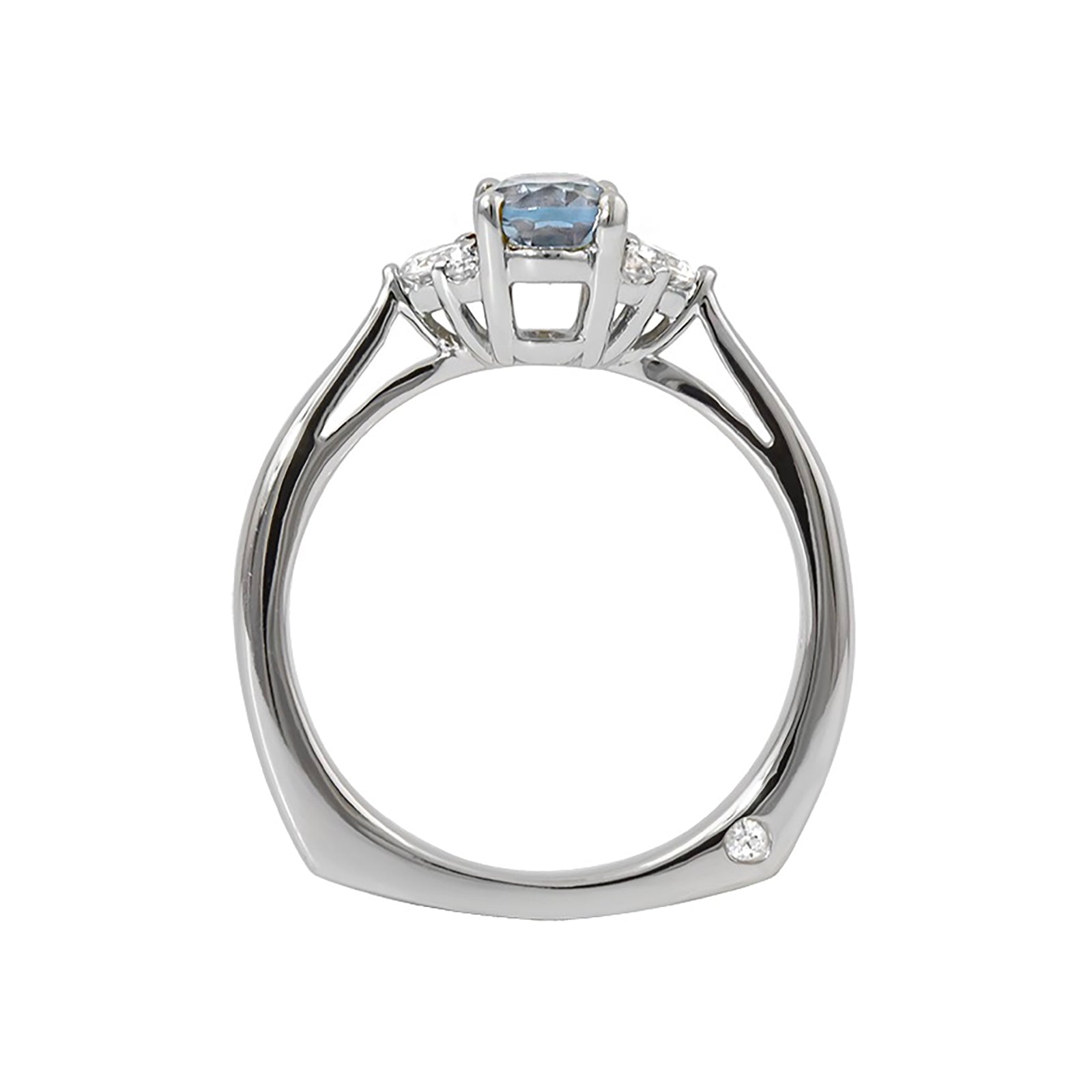Stunning Aquamarine & Diamond Ring for Women – Elegant Blue Gemstone Jewelry for Engagement, Wedding, or Anniversary – Perfect Gift for Her