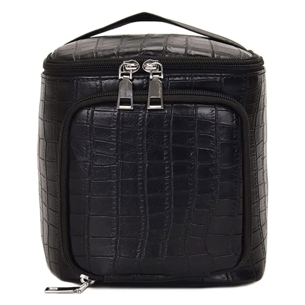 Extra Large Hanging Toiletry Bag for Women - Travel Makeup Organizer with Hook Fits Full-Sized Bottles, Black Cosmetic Case | Perfect for Vacation, Gym & Business Trips