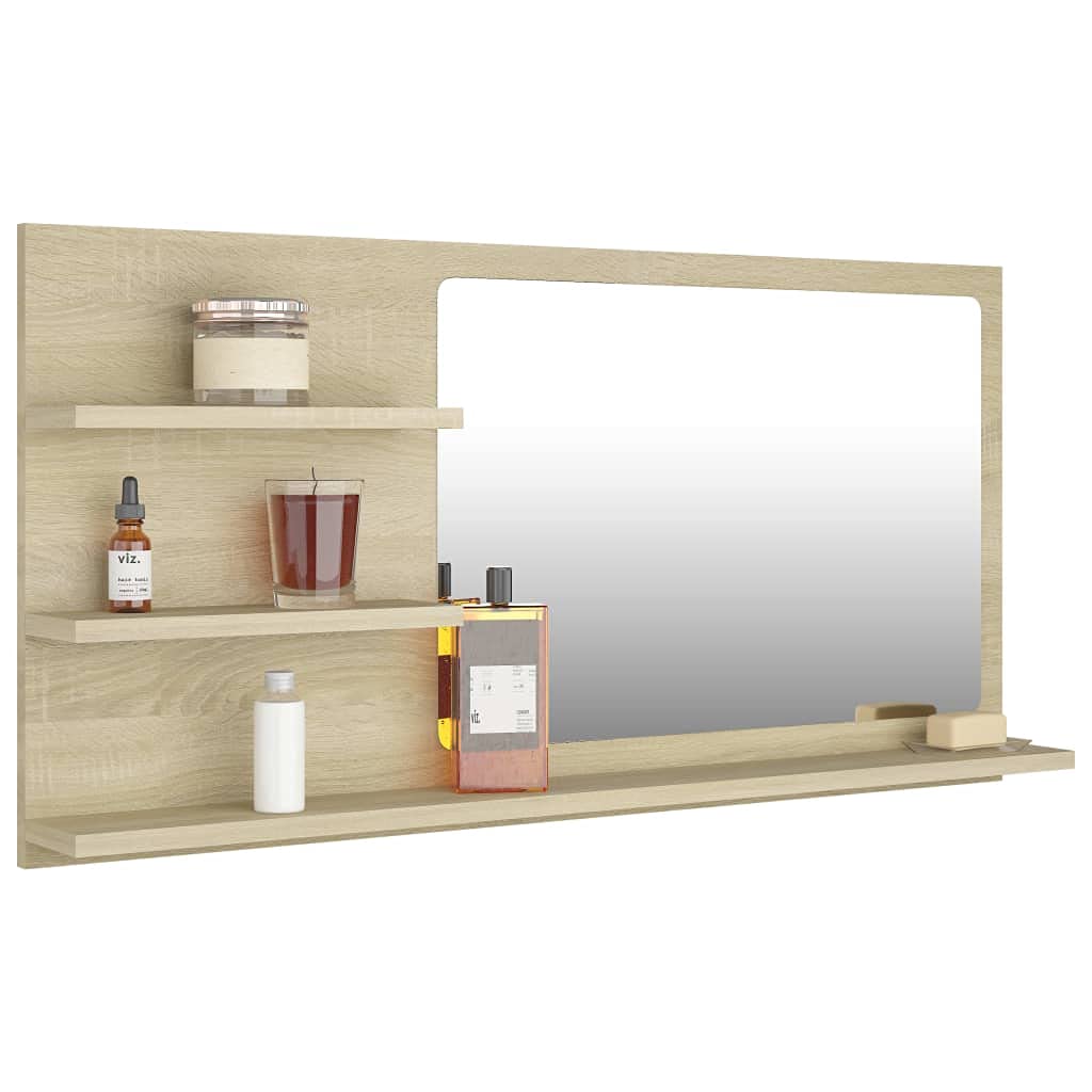 Sonoma Oak Bathroom Wall Mirror - 35.4