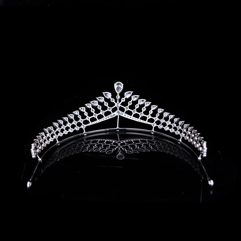Elegant Silver Wedding Tiara & Royal Princess Crown for Bride – CH10408 | Perfect for Bridal Showers, Weddings, and Special Occasions