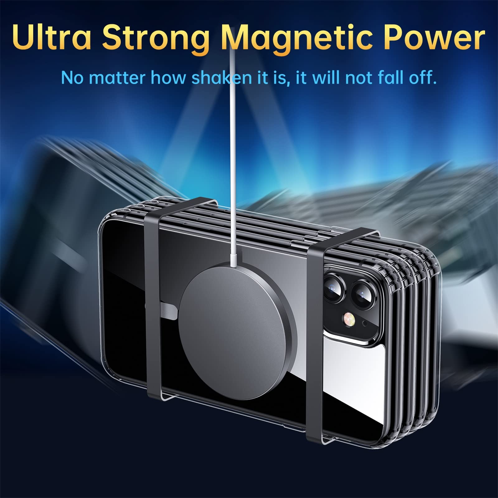 Degeca iPhone 11 Case - Military Grade Drop Tested, MagSafe Compatible Wireless Charging, Skin-Friendly Touch Design, Strong Magnetic Shockproof Clear Phone Cover for 6.1 Inch iPhone 11 - Perfect for Outdoor Activities, Work & Daily Protection