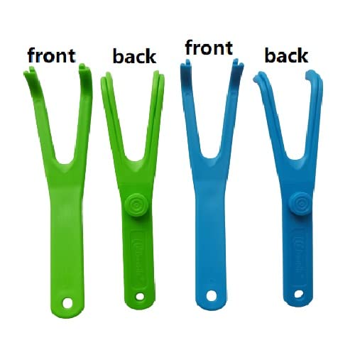 Reusable Dental Floss Holder with 10 Floss Picks - 2 Pack Eco-Friendly Flossers for Travel & Home Oral Care | Perfect for Family, Hotels & On-the-Go Teeth Cleaning