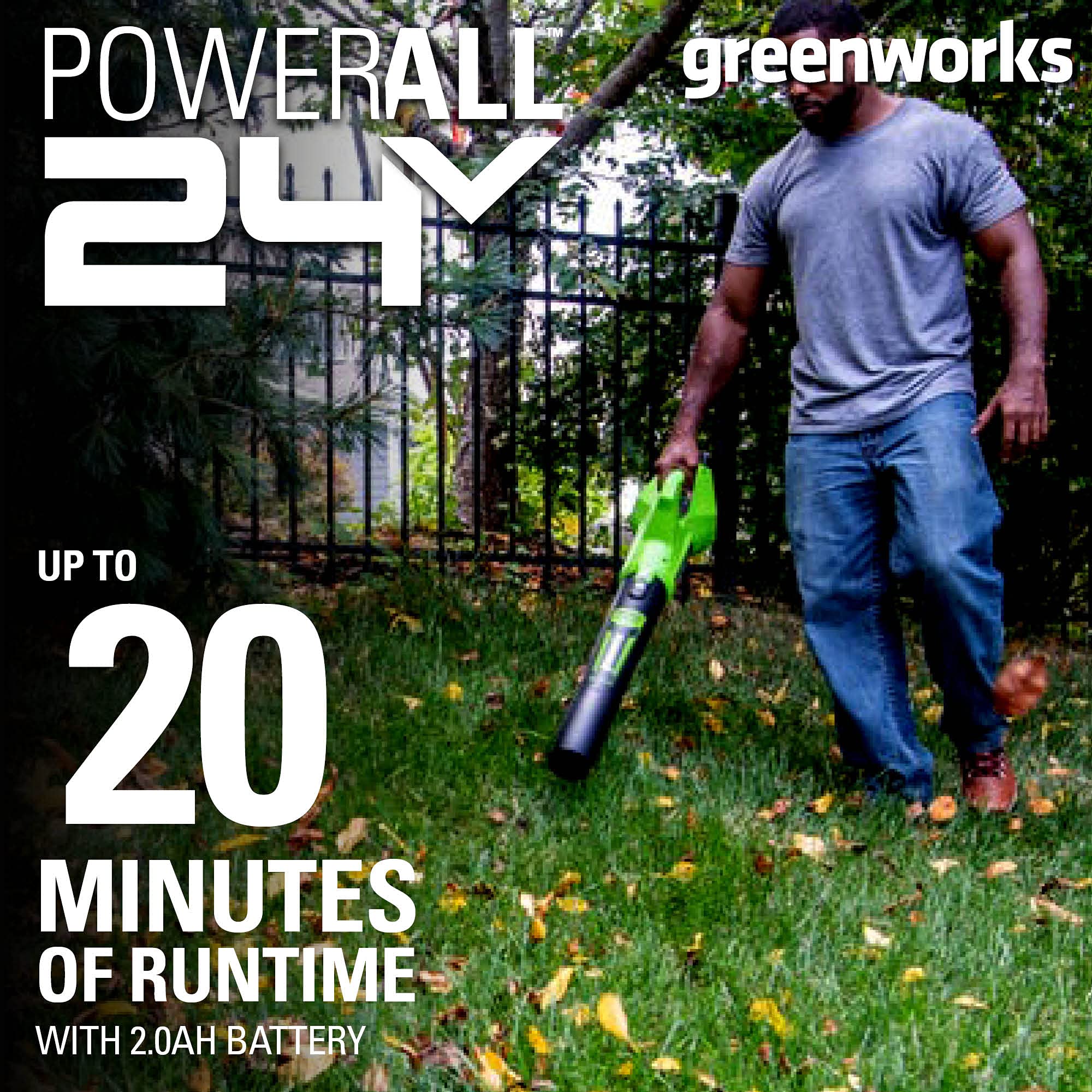 Greenworks 24V Cordless String Trimmer and Leaf Blower Combo Kit with 2Ah USB Battery & Charger - Perfect for Lawn Care, Yard Maintenance, and Garden Trimming