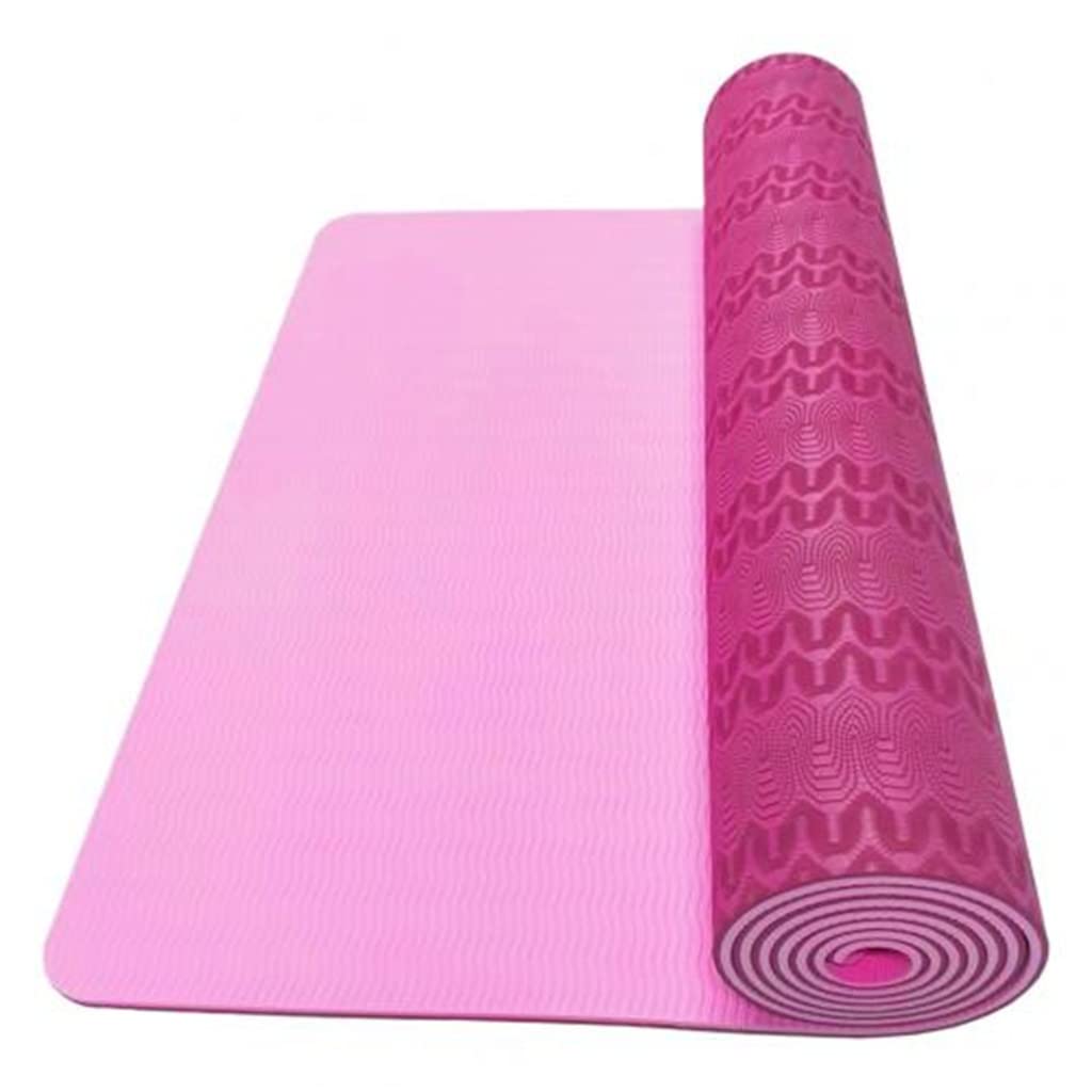 Premium Non-Slip Yoga Mat for Pilates, Fitness & Bodybuilding - Extra Thick Exercise Mat with Carrying Strap - Ideal for Home Workouts, Gym Training & Studio Yoga Sessions
