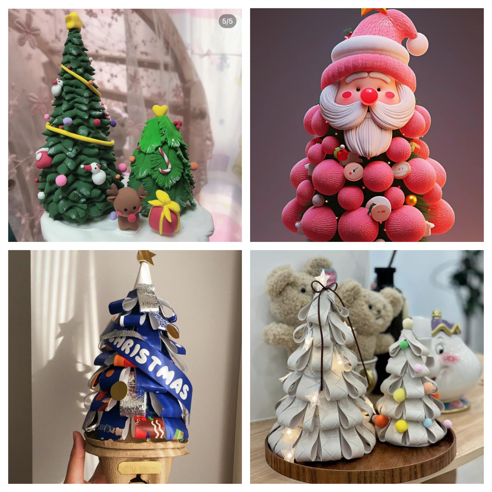 Crafjie 20PCS Paper Mache Cones Open Bottom Variety Pack - 4pcs 13.75x5in, 6pcs 10x4in, 10pcs 5.9x2.75in for DIY Crafts, Christmas Gnomes, Tree Toppers & Halloween Decorations - Perfect for Holiday Decor, Party Supplies & Creative Art Projects