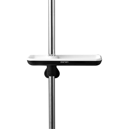 UBERSWEET® Adjustable Height Rotatable Shower Caddy Shelf - Detachable Shower Tray Organizer for Shampoo, Soap & Bathroom Essentials | Perfect for Small Spaces, Apartment Bathrooms & Clutter-Free Shower Storage