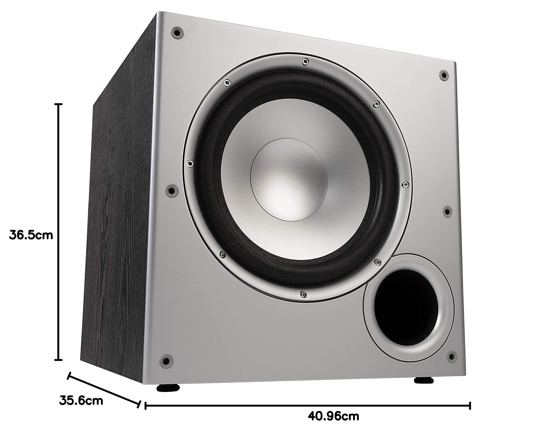Polk Audio PSW 10E Active Subwoofer 100W for Home Theater & Music Systems - Black | Powerful Bass for Movies, Gaming & Music Listening