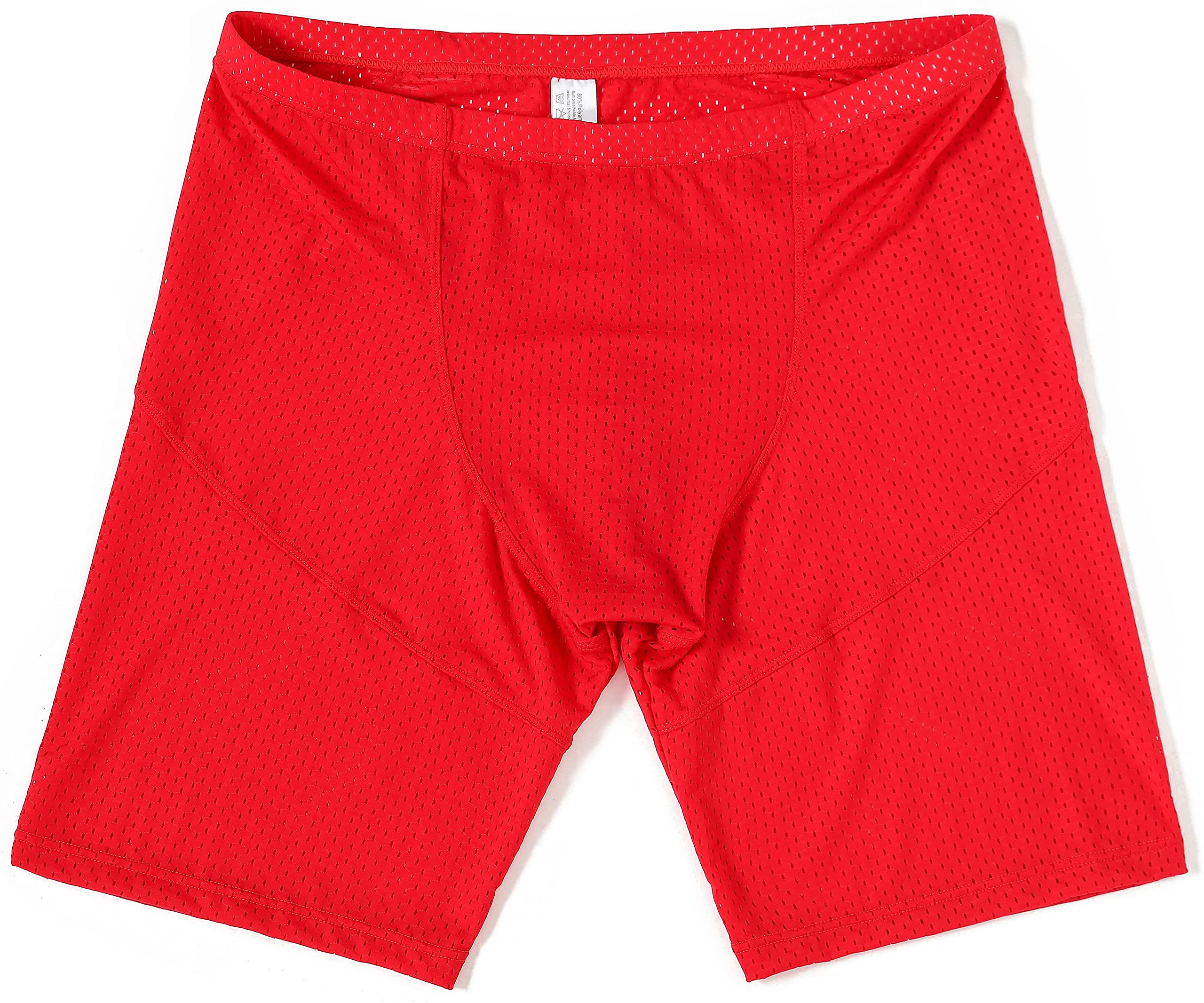 Linemoon Men's Tight Yoga Workout Shorts - Breathable Mesh Gym Training Shorts for Running, Cycling & Fitness | Quick-Dry Activewear for Men