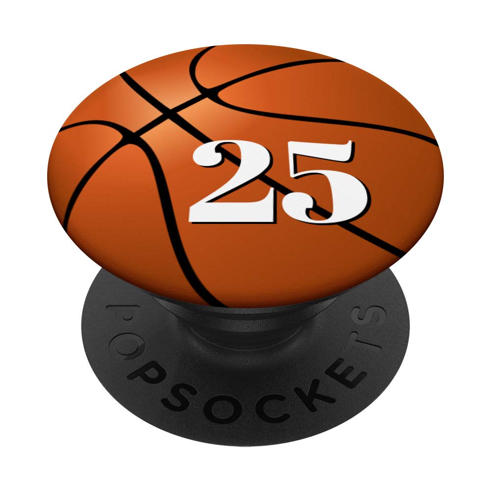 #25 Basketball Phone Grip & Stand - PopSocket for iPhone & Android - Perfect for Game Days, Workouts & Everyday Use