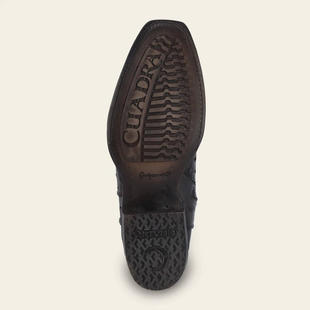 1J3DA1 Men's Cuadra Chocolate Cowboy Dress Boots - Genuine Ostrich Leather Western Boots for Rodeo, Country Dance & Casual Wear