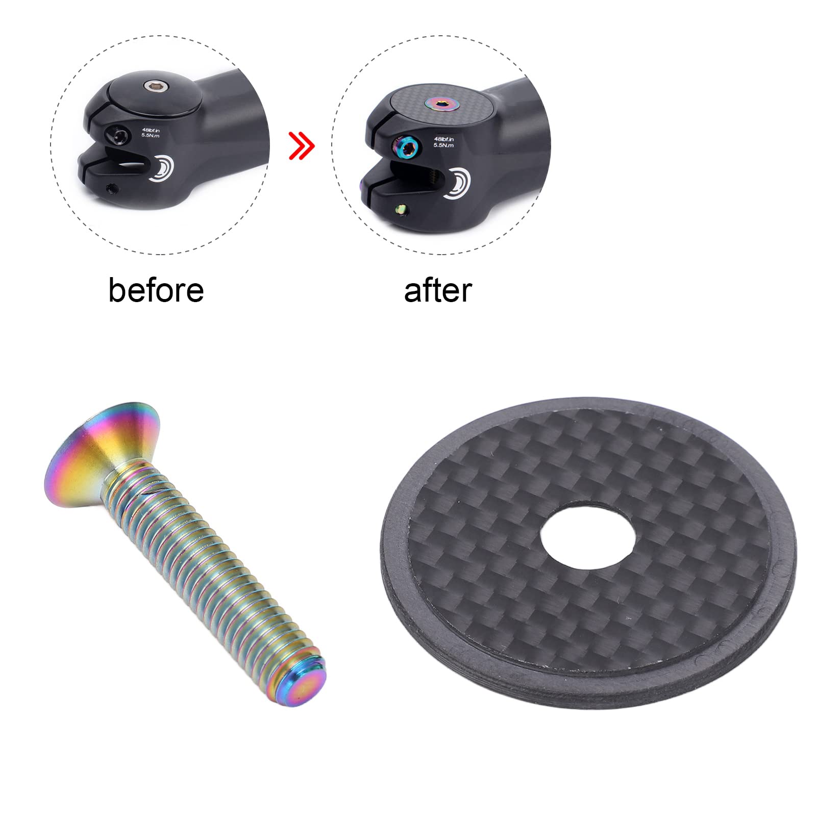 Premium Bike Headset Top Cap - Durable Bicycle Headset Cover for Mountain & Road Bikes - Fork Tube Protection - Ideal for Cycling, Commuting & Off-Road Adventures