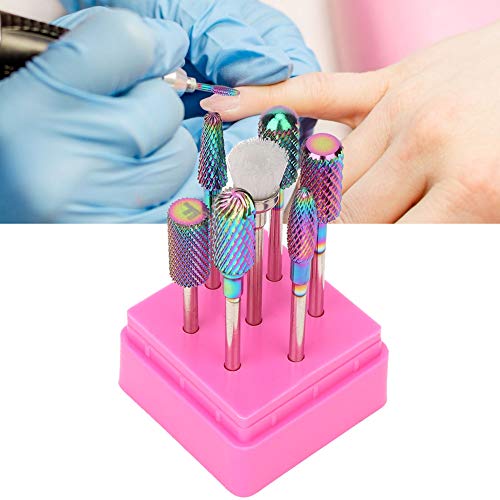 7Pcs Professional Nail Drill Bits Set - Ceramic Grinding Heads for Dead Skin Removal & Nail Polishing | Safe Nail Art Accessories for Manicure, Pedicure & Nail Design | Perfect for Salon & Home Nail Care