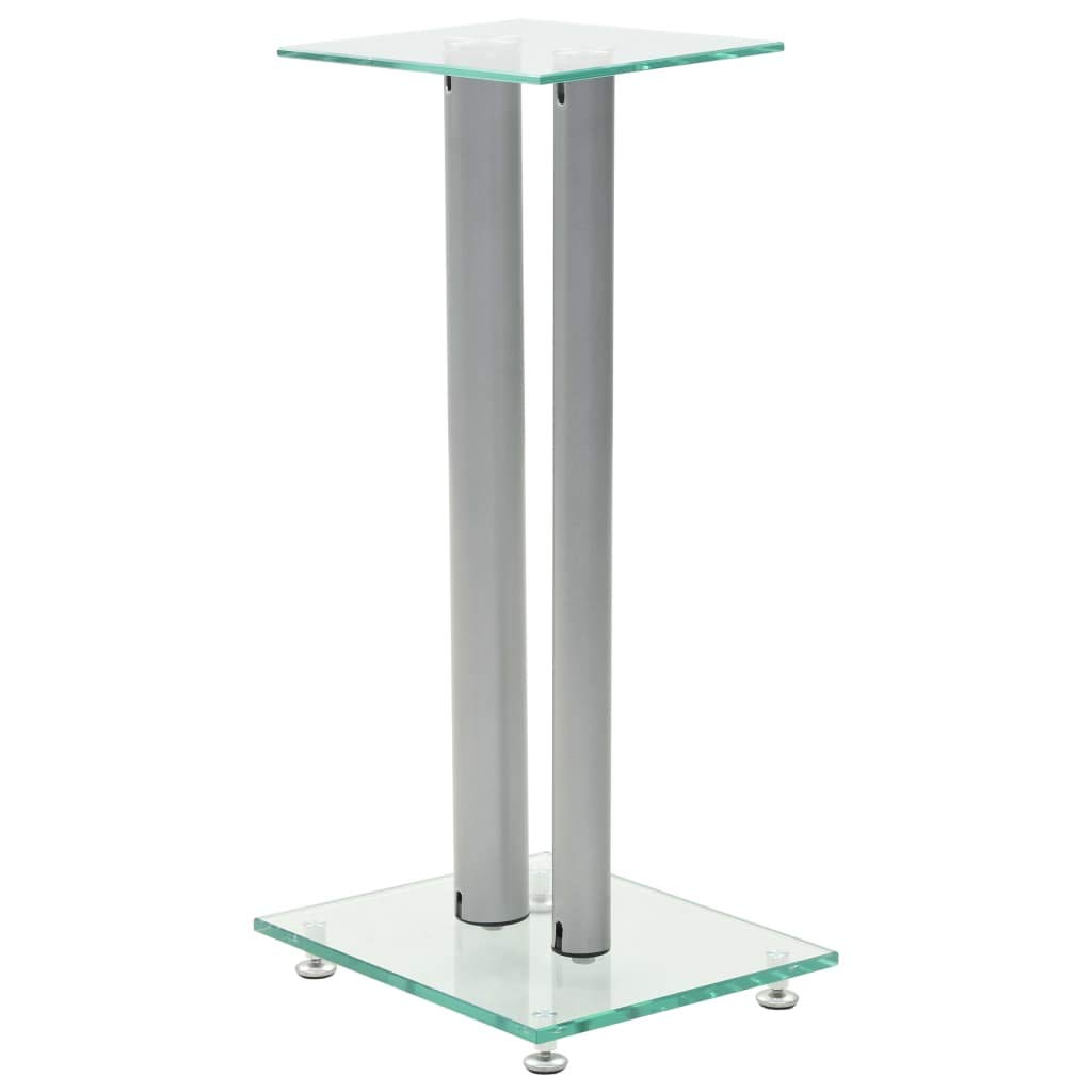 FAMIROSA Universal Studio Monitor Stands for Desk - Adjustable Speaker Stands for Hi-Fi Loudspeakers, Bookshelf & Computer Speakers (Pair) - Perfect for Home Studio, Gaming & Office Workspace