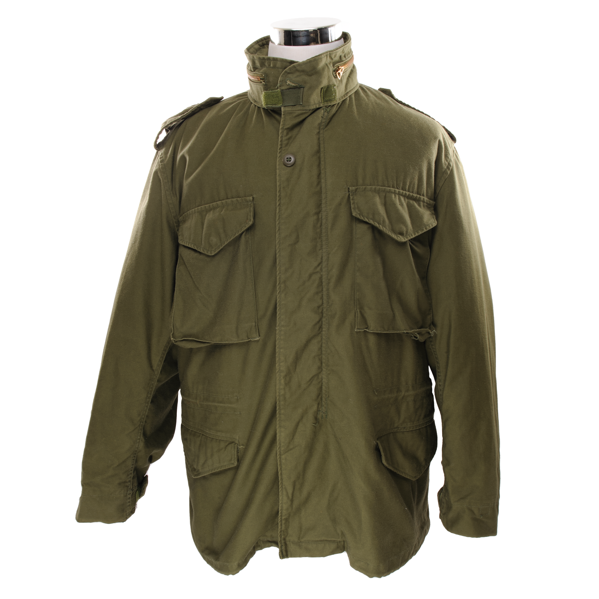 Vintage US Army M-1965 M65 Field Jacket - Vietnam War Era Military Surplus - Large Regular Size - Perfect for Outdoor Adventures & Historical Reenactments