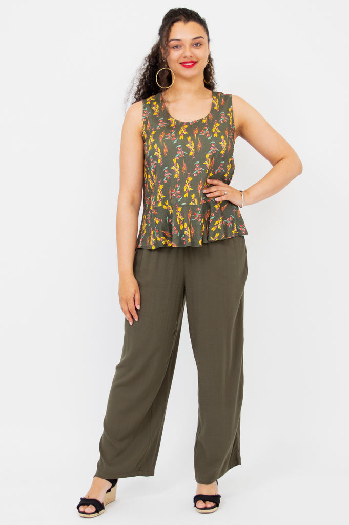 Ginny Tank Top for Women - Soft Wonder Linen Bamboo Blend - Perfect for Summer, Yoga, and Casual Wear