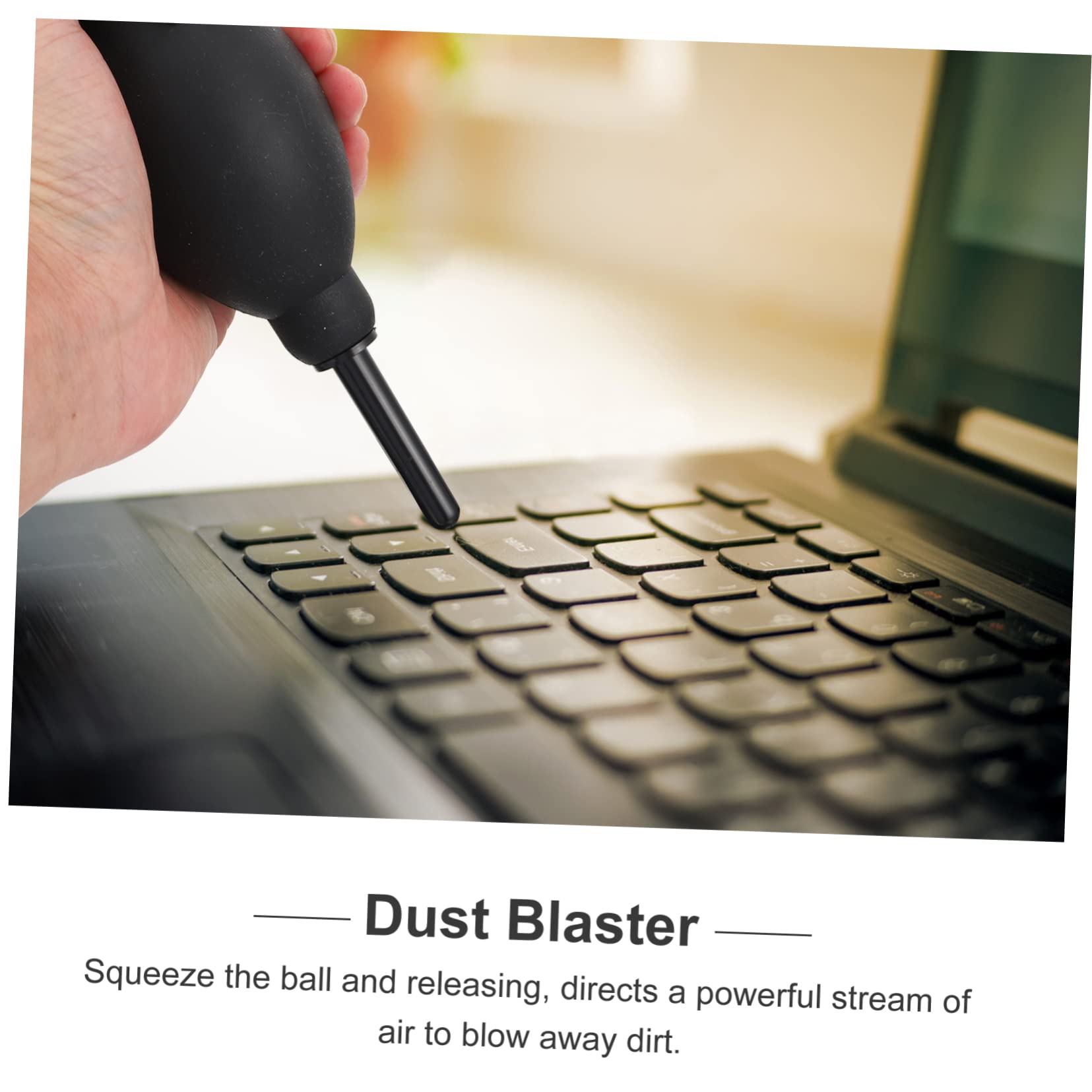 2-Pack Air Blower Dust Cleaner - Safe for Camera Lenses, Keyboard & Computer Screen Cleaning | Perfect for Electronics, Photography & Office Maintenance