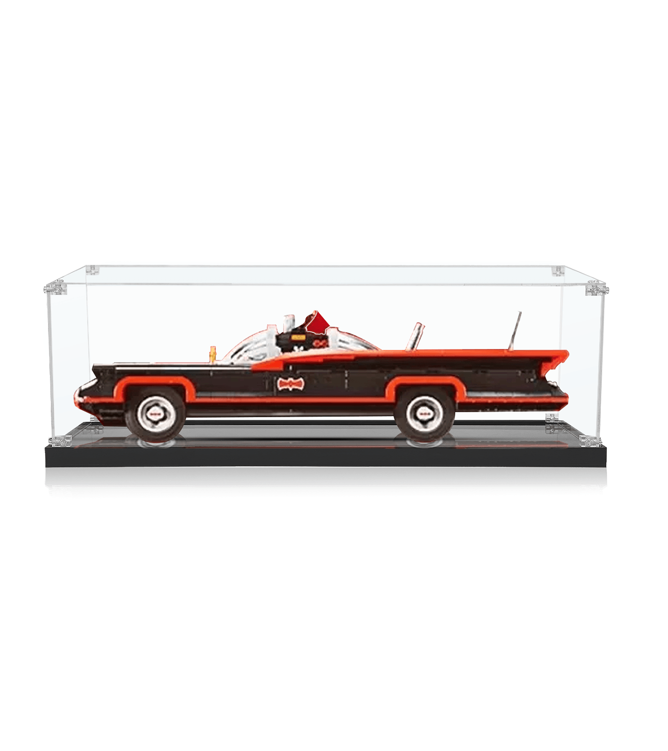 LEGO The Classic TV Series Batmobile (76328) Display Case - 1:10 Scale Model Protector for Collectible Showcase - Perfect for Home Decor, Office Display, and LEGO Fan Collections