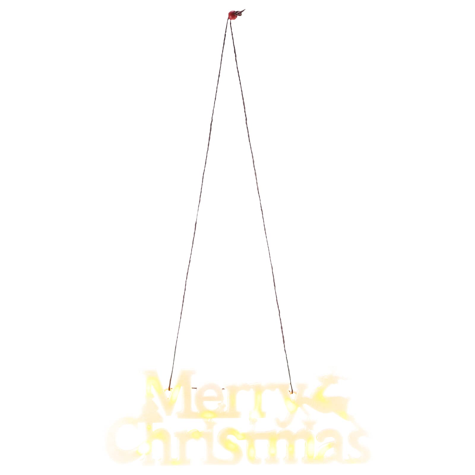 45cm Battery Powered LED Christmas Alphabet Hanging Lamp - Warm White Decorative Lighting for Home, Garden, Shop Window | Perfect for Holiday Decorations & Festive Ambiance