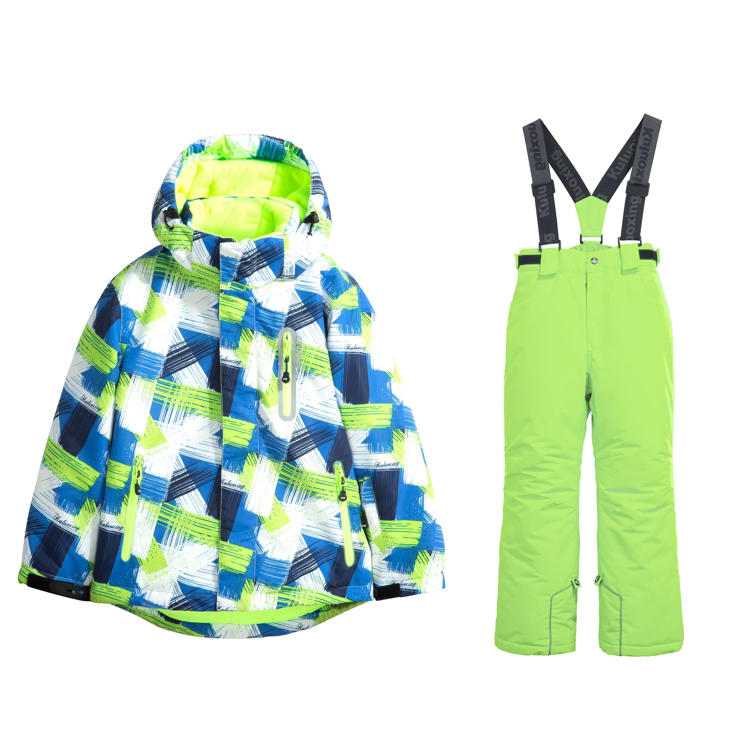 **Boys' Insulated Ski Jacket and Pants Set - Windproof & Waterproof Snowsuit for Winter Sports & Outdoor Activities**    *(Use Cases: Perfect for skiing, snowboarding, sledding, and cold-weather adventures!)*