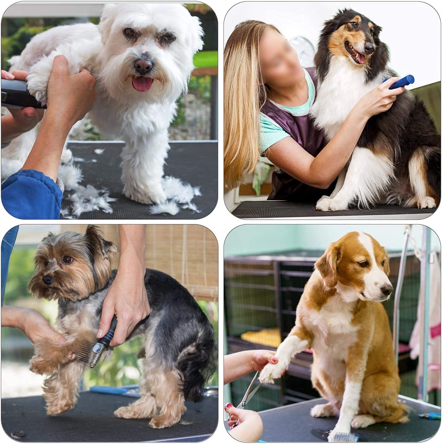 Professional Heavy-Duty Adjustable Dog Grooming Table with Arms, Noose & Mesh Tray - Foldable Pet Grooming Station for Large Dogs Up to 330LBS (36