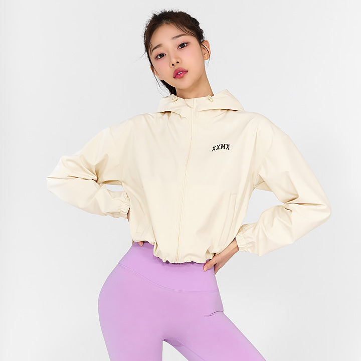 Hot Burning Up Hood Crop Jacket - Trendy Women's Fashion Jacket for Streetwear & Winter Outfits