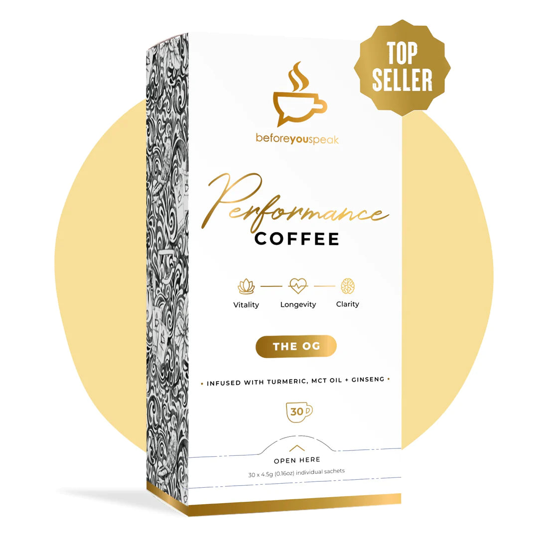 Premium OG Performance Blend Coffee - Organic, Bold & Smooth Roast for Energy & Focus - Perfect for Morning Boost, Workouts & Office Productivity
