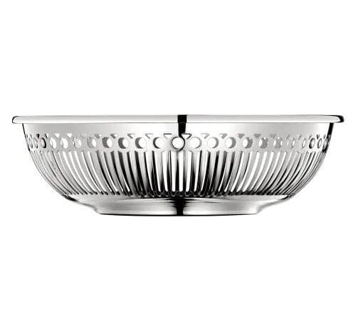 Christofle Albi Silver Plated Bread Basket - Elegant Serving Tray for Dinner Parties, Brunch & Home Decor