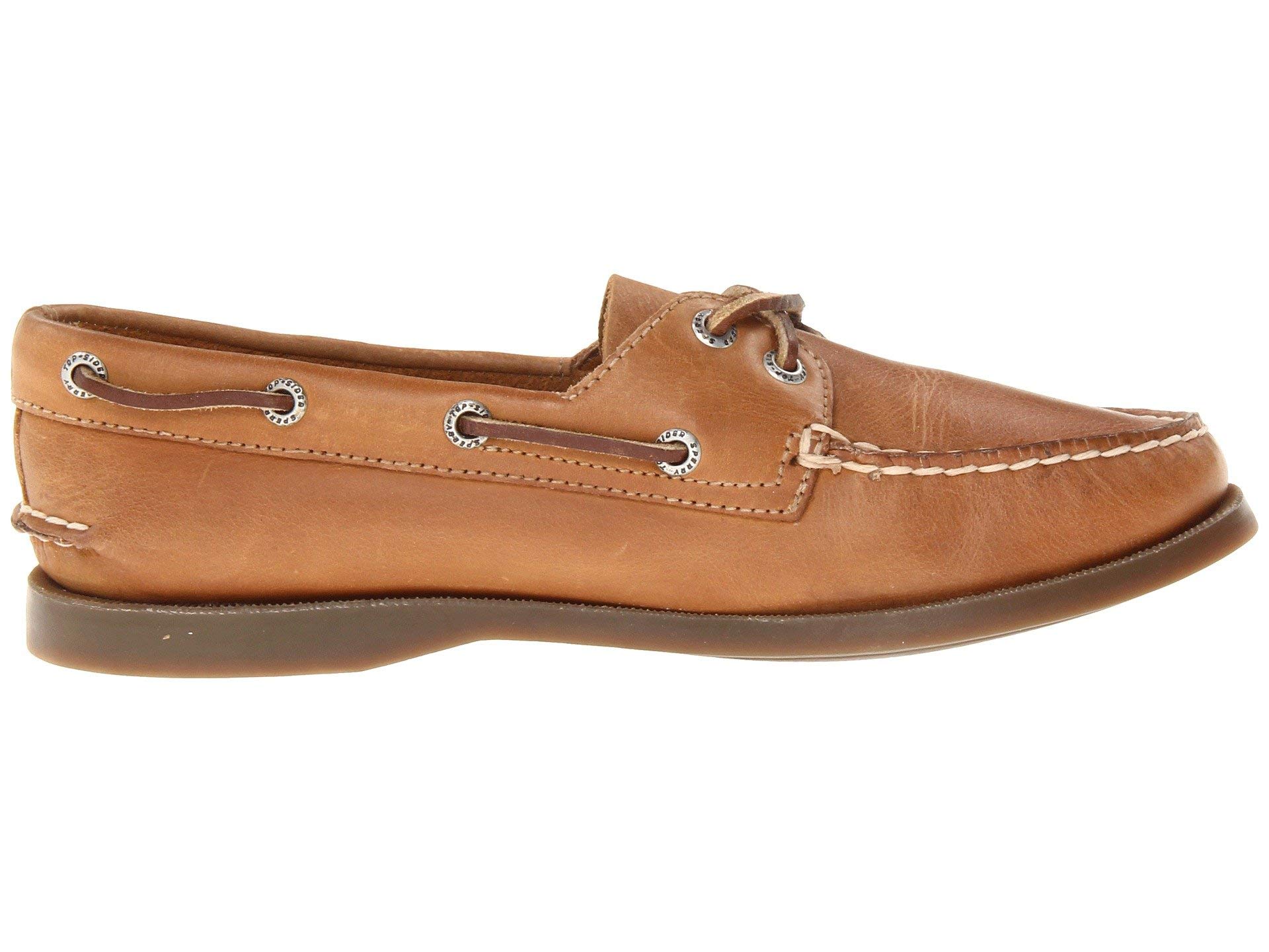 Sperry Women's A/O 2-Eye Boat Shoe in Tan - Size 10 Wide | Comfortable Non-Slip Deck Shoes for Sailing, Boating & Casual Wear