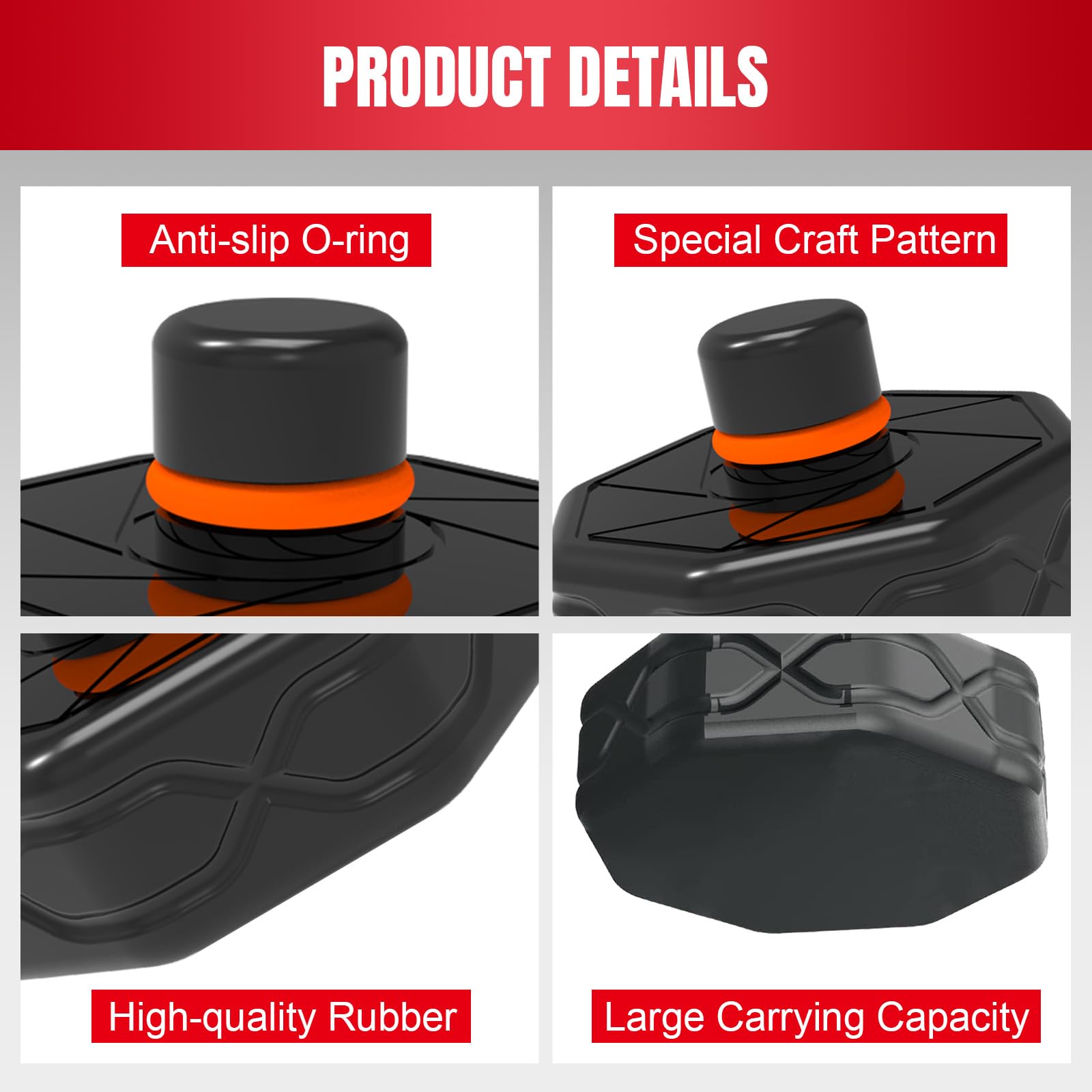 Tesla Model 3/S/X/Y Jack Pad Set (4 Pucks) with Storage Case - Premium Lifting Accessories for Tesla Vehicles 2013-2024 - Perfect for DIY Maintenance, Tire Rotation & Emergency Roadside Repairs
