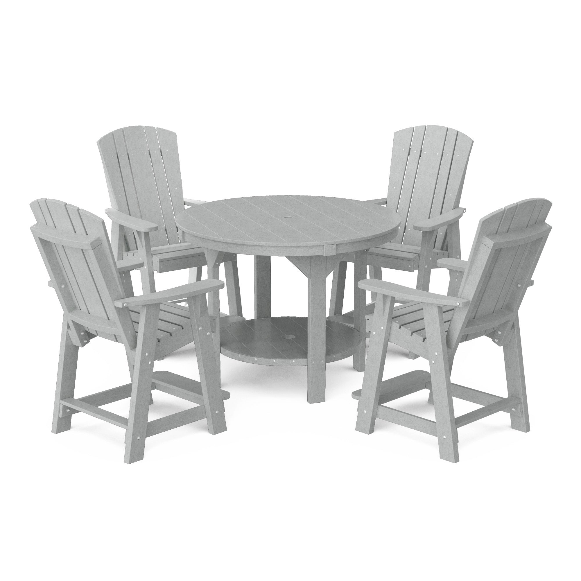 Heritage 5-Piece 48-Inch Pub Counter Height Dining Set - Perfect for Kitchen Islands, Breakfast Bars & Small Space Entertaining