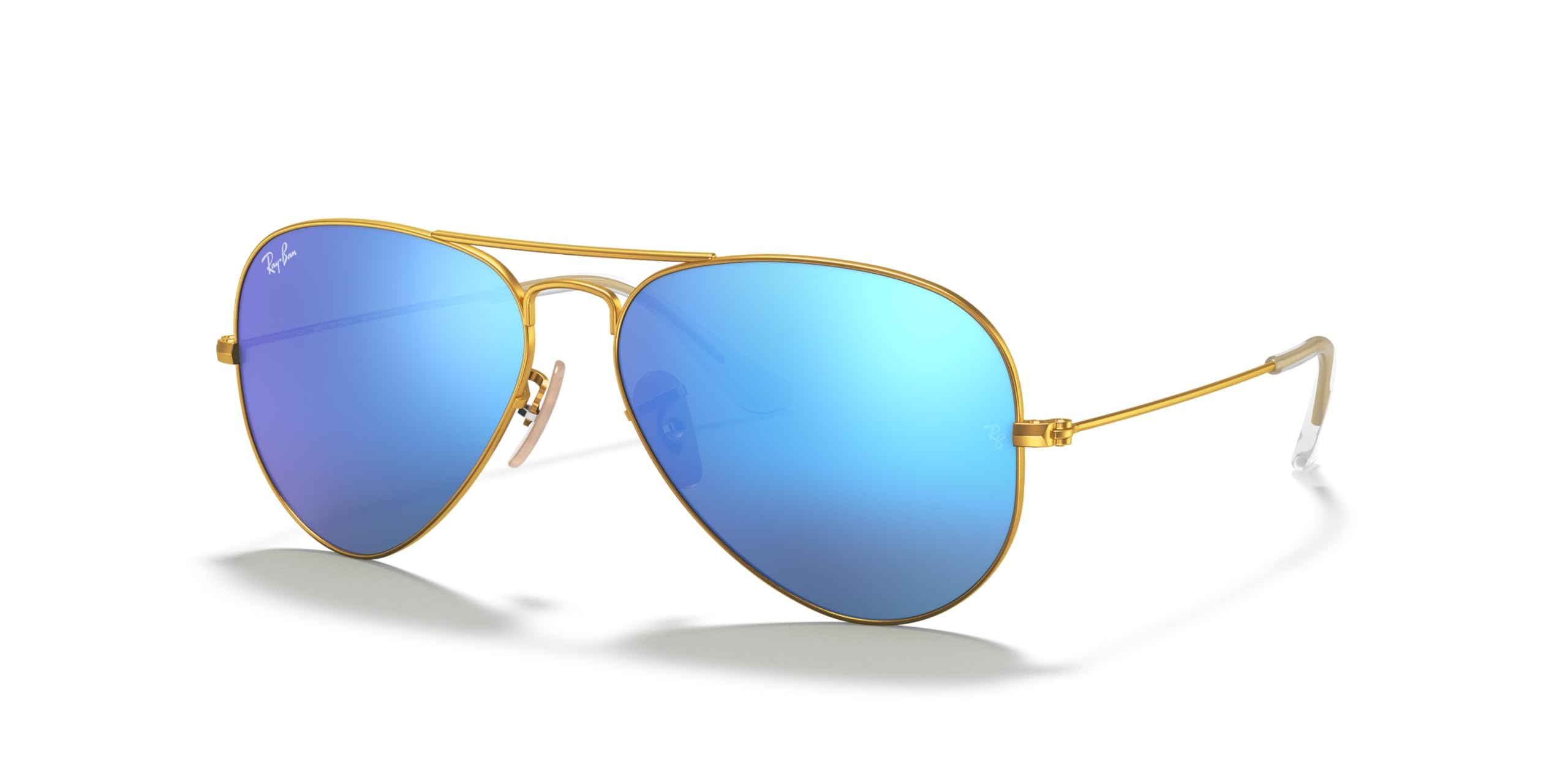 Ray-Ban RB3025 Classic Mirrored Aviator Sunglasses for Men & Women - UV Protection Polarized Lenses - Ideal for Driving, Travel & Outdoor Activities