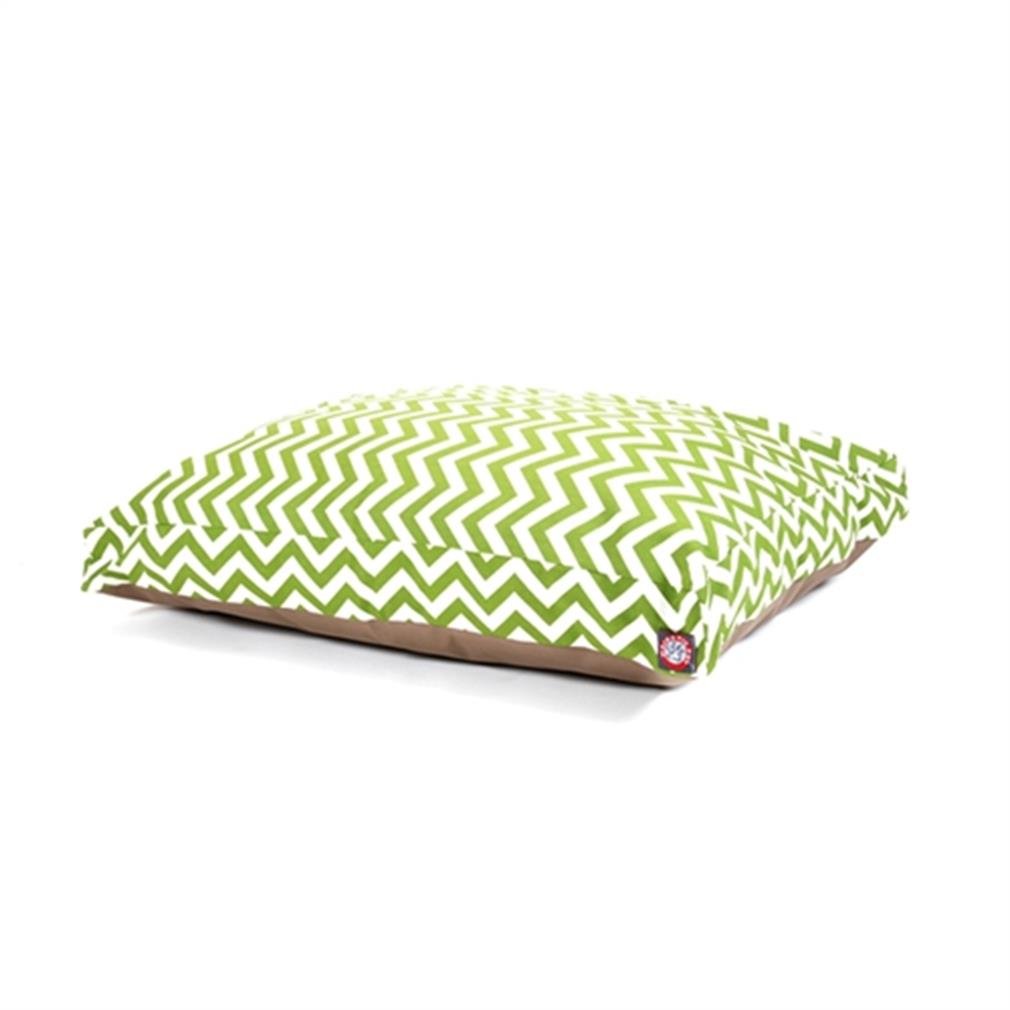 Majestic Pet Chevron Rectangle Washable Dog Bed – Non-Slip Comfortable Crate Bed with Removable Cover – Large Kennel Sleeping Bed for Dogs, Polyester Fiber, Sage Green – Perfect for Crates, Living Rooms & Pet Travel